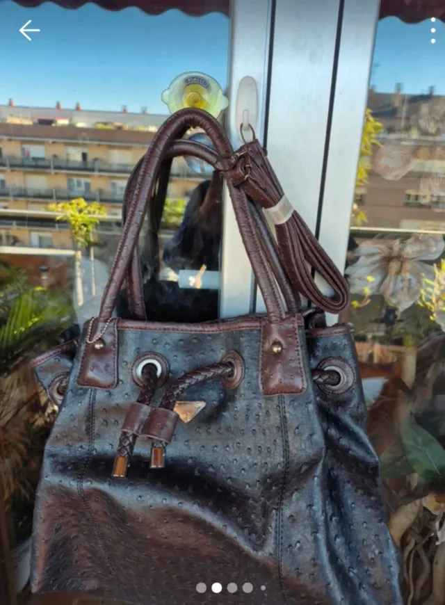 Bolso imitación piel avestruz