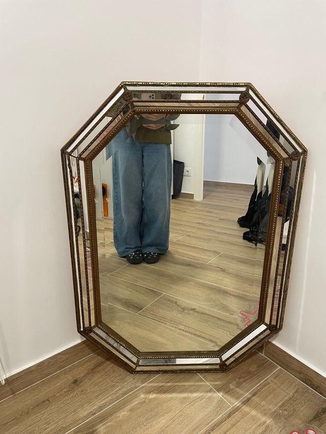 Espejo Octogonal Dorado