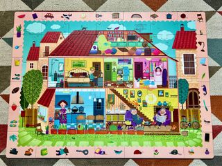 Puzzle Detective in Room 42 piezas. Con lupa. 
