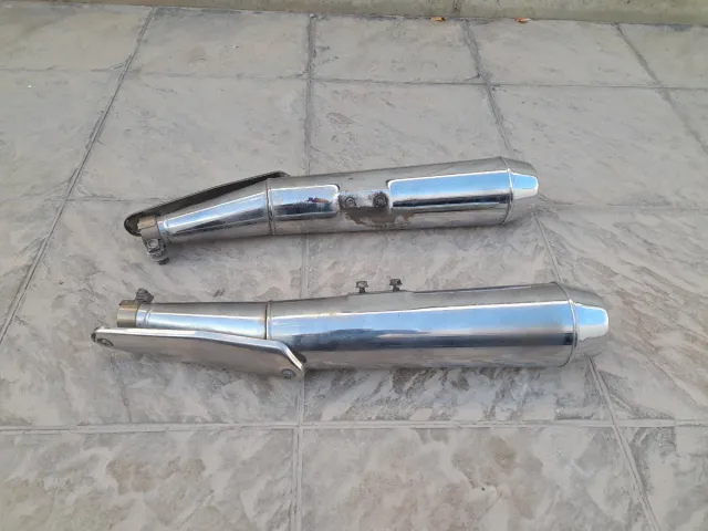 Silenciosos Guzzi V7 Cromados