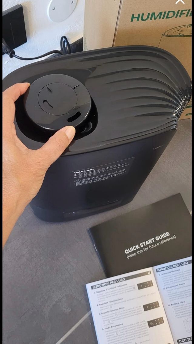 Umidificatore per stufe a pellet o gas