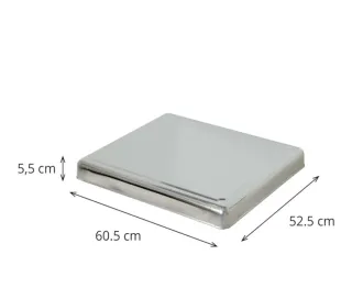 Protector encimera acero inoxidable, cubre placas 