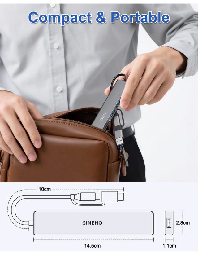 Adaptador USB-C 8 en 1