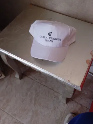 Cappellino Carla Ferroni Jeans Bianco