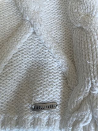 Jersey blanco tejido trenzado15