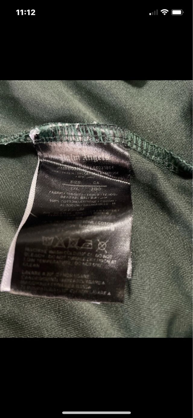 Tuta Palm Angels verde e bianca