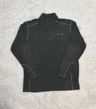 Chaqueta Polar Columbia Gris Media Cremallera