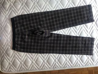 Pantalones de chándal unisex cuadros marrones