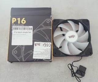 Ventilador PADD P16 LED Negro