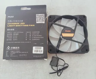 Ventilador PADD P16 LED Negro