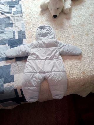 Tuta invernale neonato imbottita "grain de blé" 3M