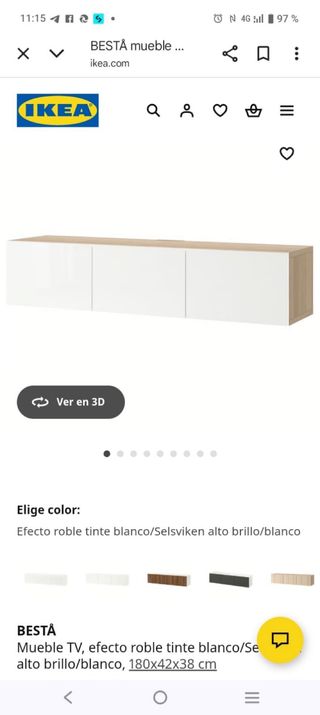 Mueble Besta Ikea Madera