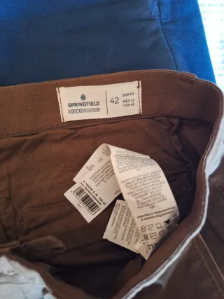 2 Pantalones Chinos Springfield. L