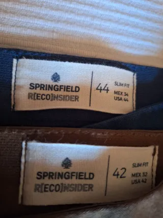 2 Pantalones Chinos Springfield. L