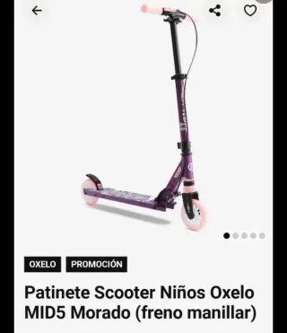 Patinete Oxelo MID5 Morado