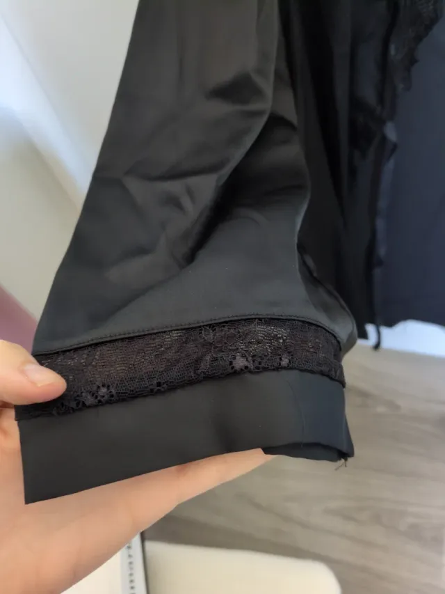 Bata da sposa Selmark nera con pizzo