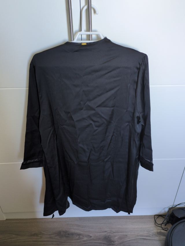 Bata da sposa Selmark nera con pizzo