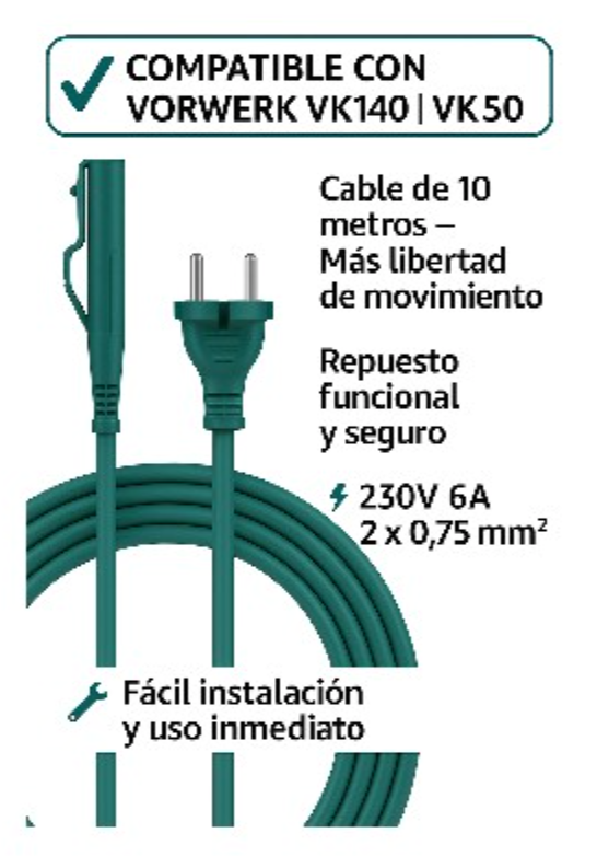Cable aspiradora 10m Vorwerk Kobold VK140 | vk150