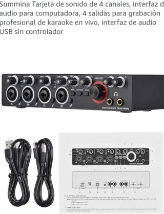 Tarjeta de Sonido Profesional USB