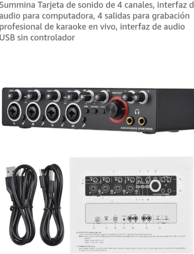Tarjeta de Sonido Profesional USB
