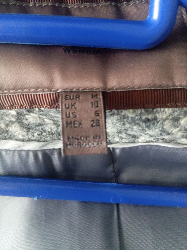 Abrigo Cortefiel Talla L Gris