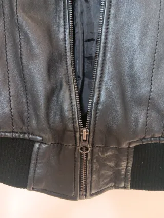 Chaqueta Teddy Smith Talla 12 Cuero Marrón