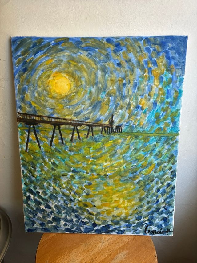 CUADRO LEONCIO PINTOR PUENTE DEL PETRÓLEO