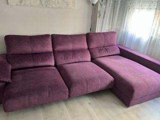 Sofá Morado Grande de Tela