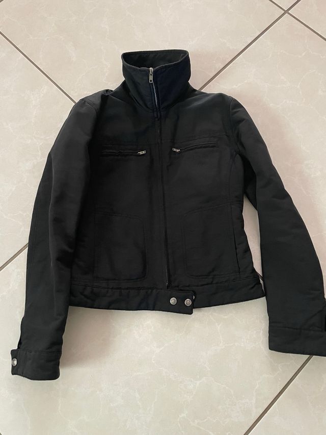 Casaco casual preto mulher