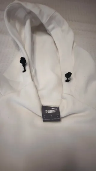 Sudadera Puma Blanca con Capucha