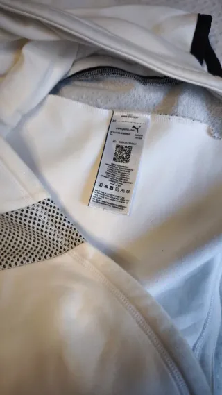 Sudadera Puma Blanca con Capucha