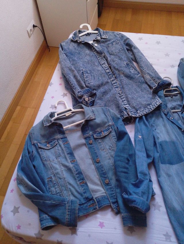 Lote 4 chaquetas vaqueras Talla M