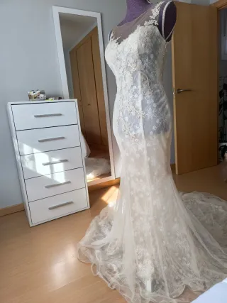 Vestido de Novia Encaje Sirena