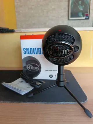 Micrófono Logitech Blue Snowball Negro, nuevo en s