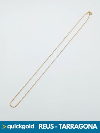 035-02-00606  CADENA ORO DE 18K VENECIANA 45CM