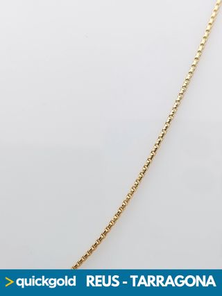 035-02-00606  CADENA ORO DE 18K VENECIANA 45CM