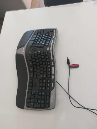 Teclado Ergonómico Microsoft Negro/Gris