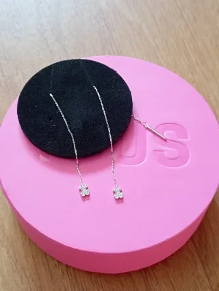 Pendientes Oro Blanco Diamantes Tous