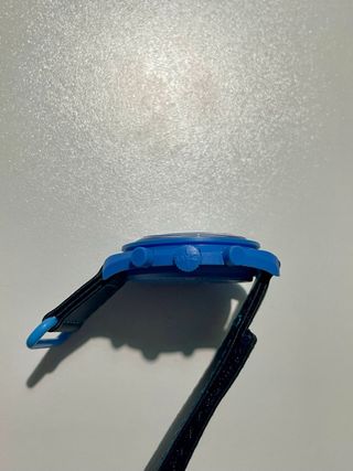 Omega x Swatch Moonwatch Superblue