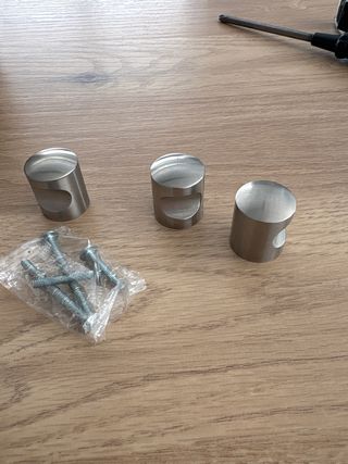 Tiradores metálicos 3x2.5 cm (14 unidades)