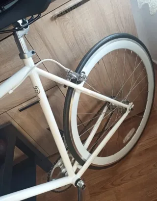 Bicicleta Fixie Blanca