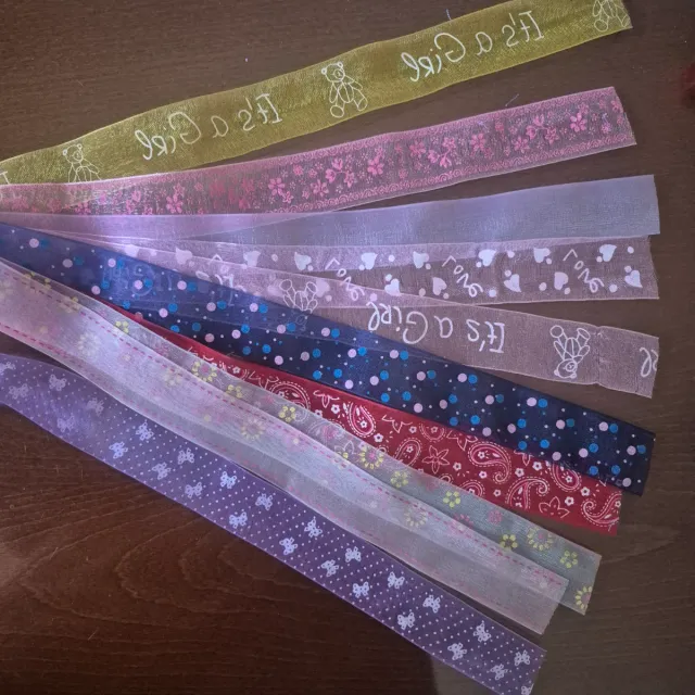 10 Cintas de 1 Yarda Variadas