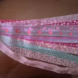 10 Cintas Decorativas 1 Yarda