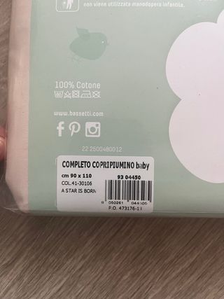 Completo letto Bassetti 'A Star is Born'