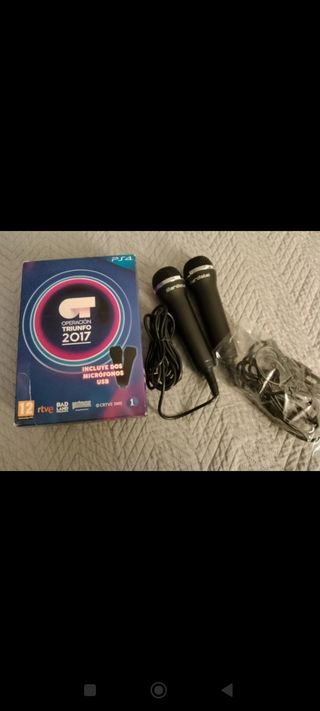 Juego Operación Triunfo 2017 + 2 micros PS4