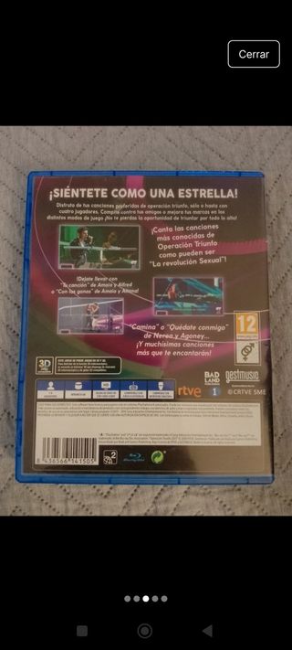 Juego Operación Triunfo 2017 + 2 micros PS4