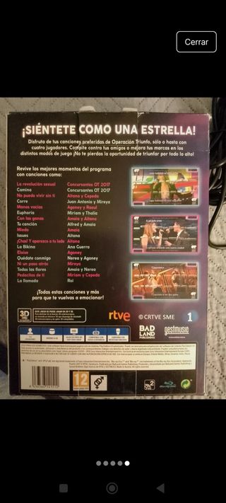Juego Operación Triunfo 2017 + 2 micros PS4