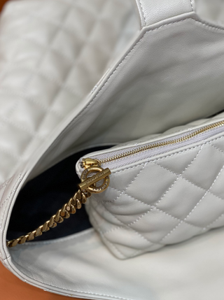 Bolso Tote YSL Acolchado Dorado