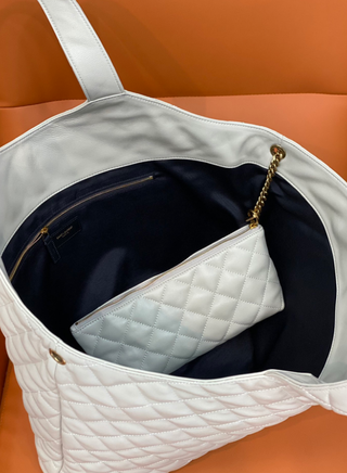 Bolso Tote YSL Acolchado Dorado