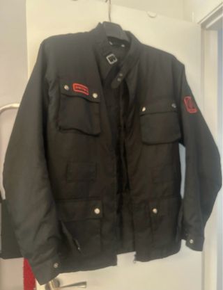 Chaqueta moto negra